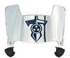 Tennessee Titans Mini Football Helmet Visor Shield w/ Clips - PICK VISOR & LOGO COLOR