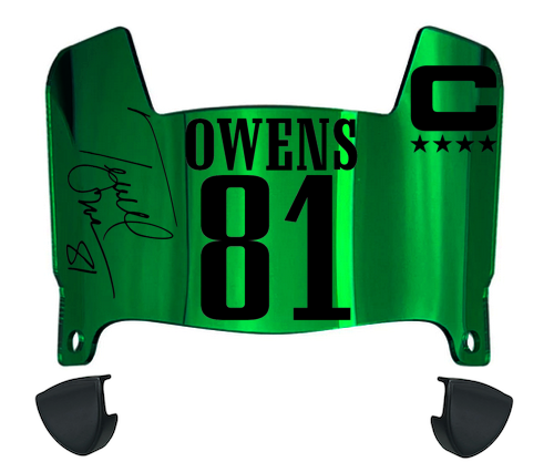 Terrell Owens Philadelphia Eagles Mini Football Helmet Visor w/ Clips - PICK COLOR