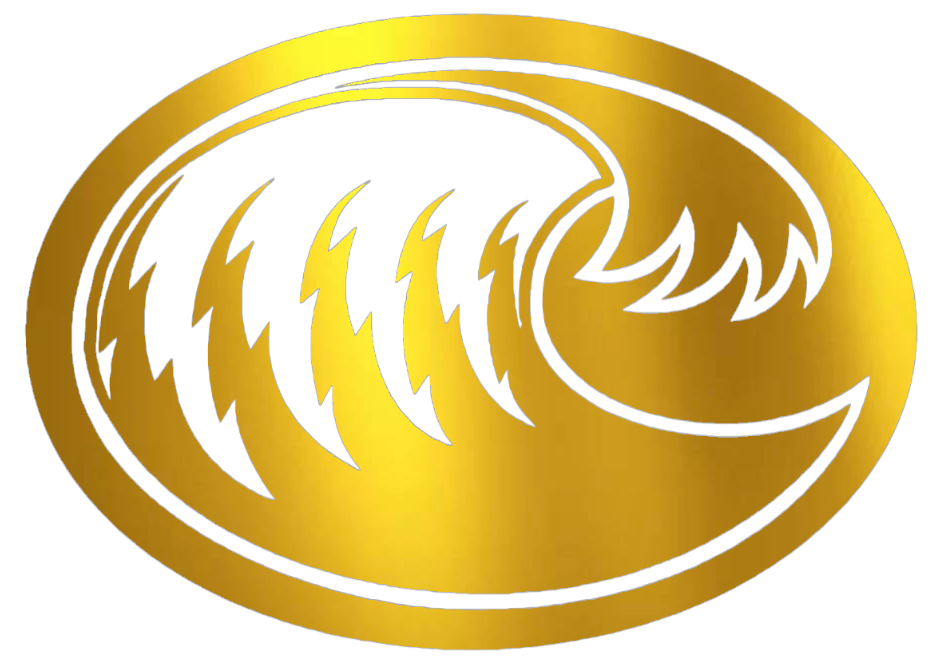Texas A&M CC Islanders GOLD CHROME MIRROR Alternate Logo Premium DieCut Vinyl Decal PICK SIZE