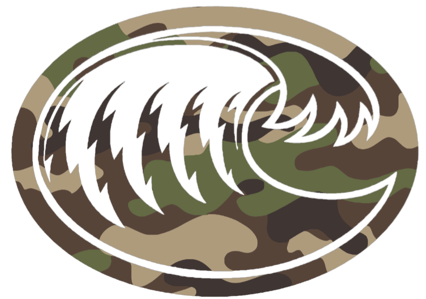 Texas A&M CC Islanders Woodland Camo Camouflage Alternate Logo Premium DieCut Vinyl Decal PICK SIZE