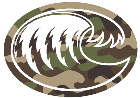 Texas A&M CC Islanders Woodland Camo Camouflage Alternate Logo Premium DieCut Vinyl Decal PICK SIZE