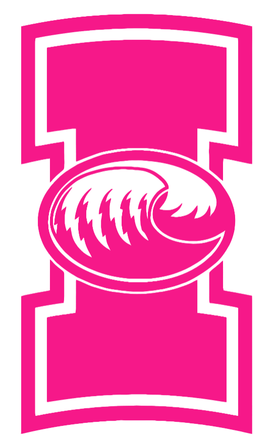Texas A&M CC Islanders Hot Pink Team Logo Premium DieCut Vinyl Decal PICK SIZE