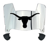 Texas Longhorns Mini Football Helmet Visor Shield w/ Clips - PICK VISOR & LOGO COLOR