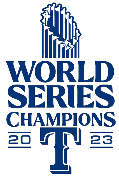 Texas Rangers 2023 World Series Champions Premium Vinyl Decal PICK COLOR & SIZE