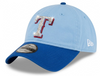 Texas Rangers Swarovski Crystal Bling Womens Light Blue New Era Adjustable Hat
