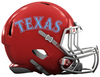 Texas Rangers Custom Concept Red Mini Riddell Speed Football Helmet