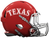 Texas Rangers Custom Concept Red Mini Riddell Speed Football Helmet