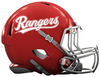 Texas Rangers Custom Concept Red Mini Riddell Speed Football Helmet