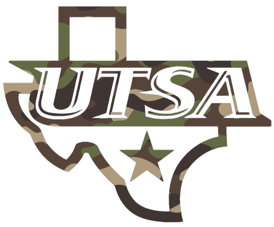 Texas San Antonio Roadrunners Woodland Camo Camouflage State Logo Premium DieCut Vinyl Decal PICK SIZE