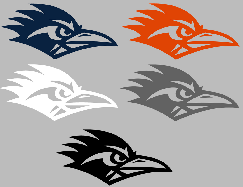 Texas San Antonio Roadrunners Team Logo Premium DieCut Vinyl Decal PICK COLOR & SIZE