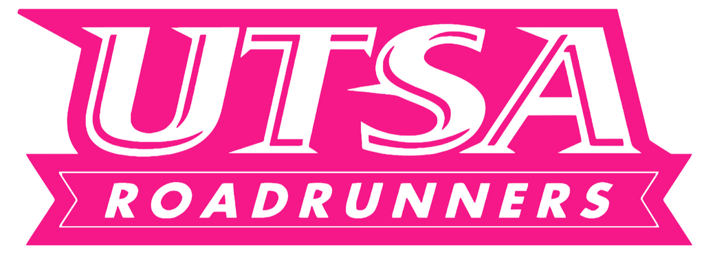 Texas San Antonio Roadrunners Hot Pink Team Name Logo Premium DieCut Vinyl Decal PICK SIZE