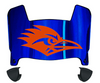 Texas San Antonio Roadrunners Mini Football Helmet Visor Shield w/ Clips - PICK VISOR & LOGO COLOR