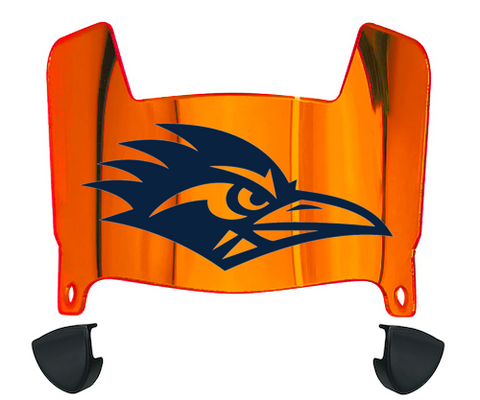 Texas San Antonio Roadrunners Mini Football Helmet Visor Shield w/ Clips - PICK VISOR & LOGO COLOR