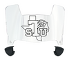 Texas Southern Tigers Mini Football Helmet Visor Shield w/ Clips - PICK VISOR & LOGO COLOR - SportsJewelryProShop