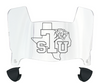 Texas Southern Tigers Mini Football Helmet Visor Shield w/ Clips - PICK VISOR & LOGO COLOR - SportsJewelryProShop