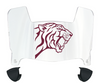 Texas Southern Tigers Mini Football Helmet Visor Shield w/ Clips - PICK VISOR & LOGO COLOR - SportsJewelryProShop