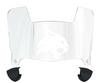 Texas State Bobcats Mini Football Helmet Visor Shield w/ Clips - PICK VISOR & LOGO COLOR
