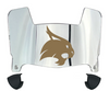 Texas State Bobcats Mini Football Helmet Visor Shield w/ Clips - PICK VISOR & LOGO COLOR