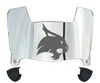 Texas State Bobcats Mini Football Helmet Visor Shield w/ Clips - PICK VISOR & LOGO COLOR