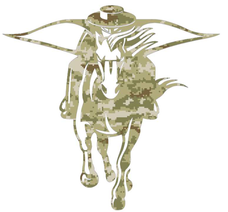 Texas Tech Red Raiders Mascot Logo Salute to Service Camouflage Camo Vinyl Decal PICK SIZE