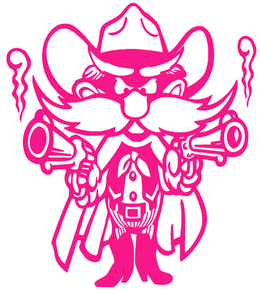 Texas Tech Red Raiders Hot Pink Retro Throwback Logo Premium DieCut Vinyl Decal PICK SIZE