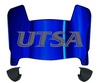 Texas San Antonio Roadrunners Mini Football Helmet Visor Shield w/ Clips - PICK VISOR & LOGO COLOR