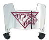 Texas Southern Tigers Mini Football Helmet Visor Shield w/ Clips - PICK VISOR & LOGO COLOR - SportsJewelryProShop