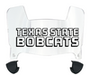 Texas State Bobcats Mini Football Helmet Visor Shield w/ Clips - PICK VISOR & LOGO COLOR