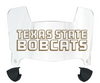 Texas State Bobcats Mini Football Helmet Visor Shield w/ Clips - PICK VISOR & LOGO COLOR