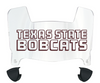 Texas State Bobcats Mini Football Helmet Visor Shield w/ Clips - PICK VISOR & LOGO COLOR