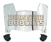 Texas State Bobcats Mini Football Helmet Visor Shield w/ Clips - PICK VISOR & LOGO COLOR