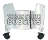 Texas State Bobcats Mini Football Helmet Visor Shield w/ Clips - PICK VISOR & LOGO COLOR