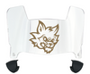 Texas State Bobcats Mini Football Helmet Visor Shield w/ Clips - PICK VISOR & LOGO COLOR