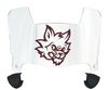Texas State Bobcats Mini Football Helmet Visor Shield w/ Clips - PICK VISOR & LOGO COLOR