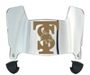 Texas State Bobcats Mini Football Helmet Visor Shield w/ Clips - PICK VISOR & LOGO COLOR