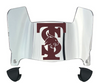 Texas State Bobcats Mini Football Helmet Visor Shield w/ Clips - PICK VISOR & LOGO COLOR