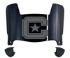 The Citadel Bulldogs Mini Football Helmet Visor Shield w/ Clips - PICK VISOR & LOGO COLOR
