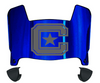 The Citadel Bulldogs Mini Football Helmet Visor Shield w/ Clips - PICK VISOR & LOGO COLOR