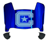 The Citadel Bulldogs Mini Football Helmet Visor Shield w/ Clips - PICK VISOR & LOGO COLOR