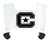 The Citadel Bulldogs Mini Football Helmet Visor Shield w/ Clips - PICK VISOR & LOGO COLOR