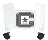 The Citadel Bulldogs Mini Football Helmet Visor Shield w/ Clips - PICK VISOR & LOGO COLOR