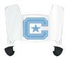 The Citadel Bulldogs Mini Football Helmet Visor Shield w/ Clips - PICK VISOR & LOGO COLOR