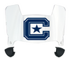 The Citadel Bulldogs Mini Football Helmet Visor Shield w/ Clips - PICK VISOR & LOGO COLOR