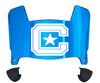 The Citadel Bulldogs Mini Football Helmet Visor Shield w/ Clips - PICK VISOR & LOGO COLOR