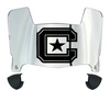The Citadel Bulldogs Mini Football Helmet Visor Shield w/ Clips - PICK VISOR & LOGO COLOR