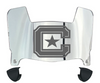 The Citadel Bulldogs Mini Football Helmet Visor Shield w/ Clips - PICK VISOR & LOGO COLOR