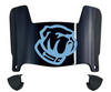 The Citadel Bulldogs Mini Football Helmet Visor Shield w/ Clips - PICK VISOR & LOGO COLOR