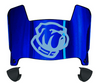 The Citadel Bulldogs Mini Football Helmet Visor Shield w/ Clips - PICK VISOR & LOGO COLOR