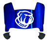 The Citadel Bulldogs Mini Football Helmet Visor Shield w/ Clips - PICK VISOR & LOGO COLOR