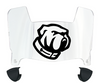 The Citadel Bulldogs Mini Football Helmet Visor Shield w/ Clips - PICK VISOR & LOGO COLOR